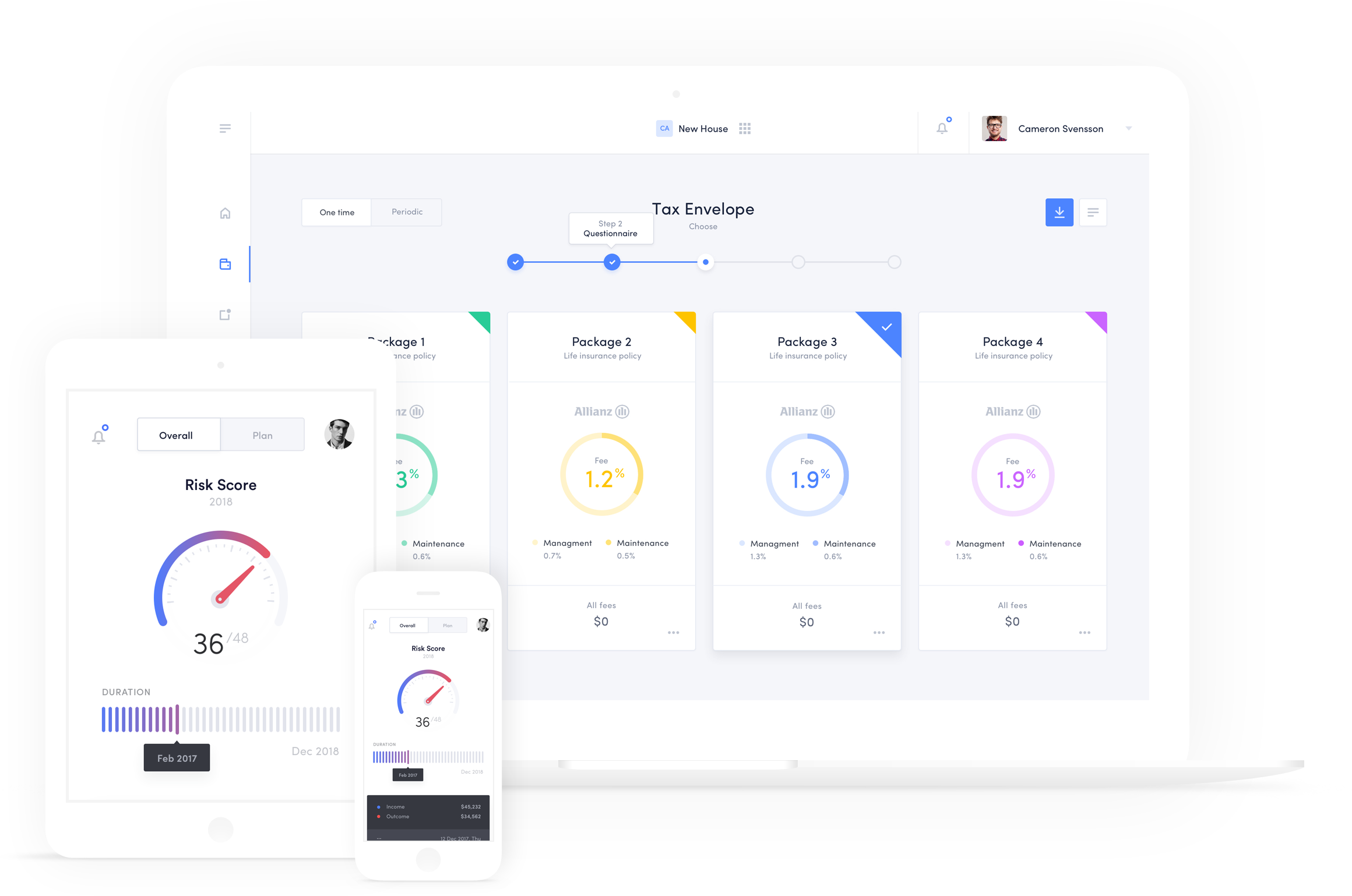 WebHost Control Panel Dashboard